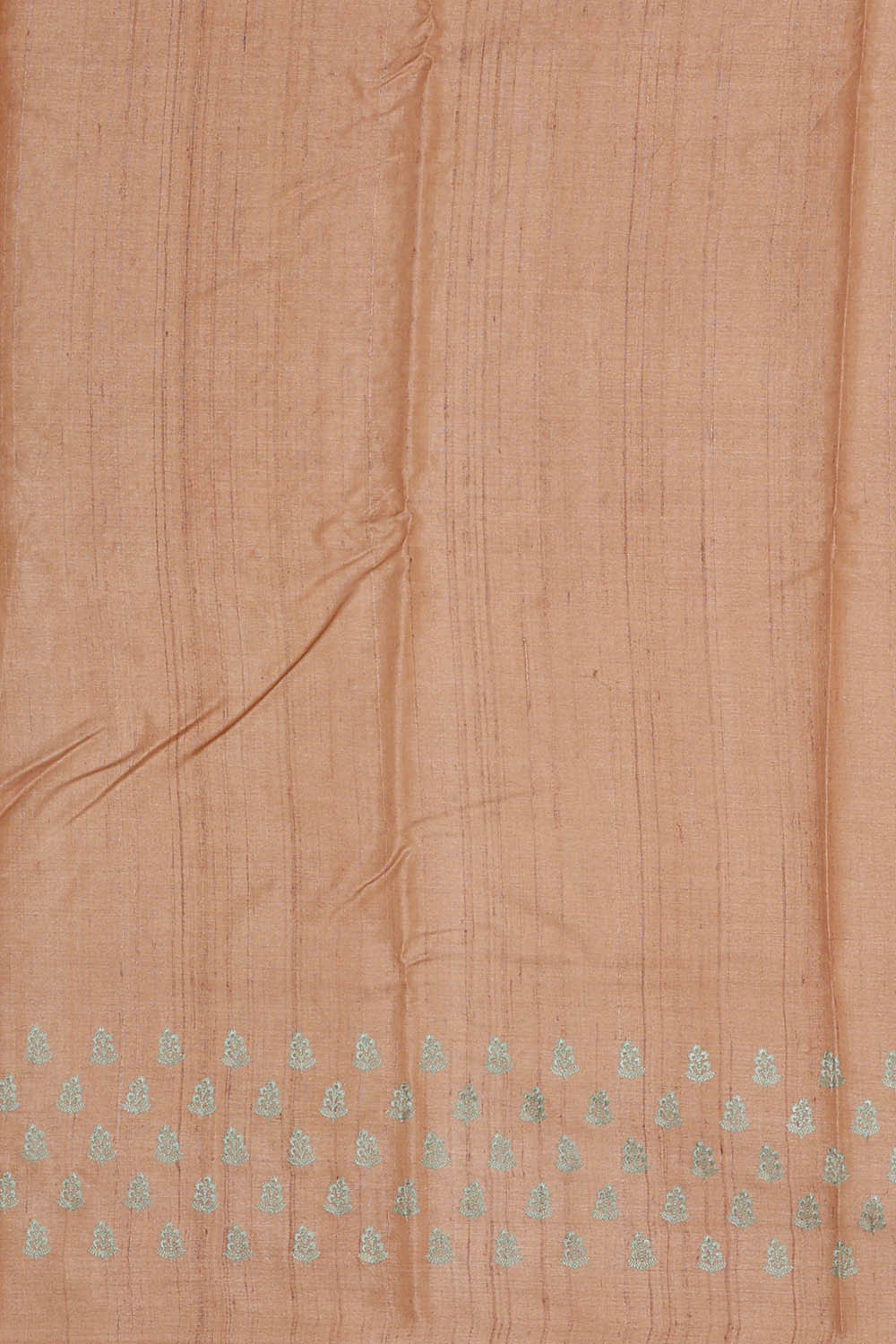 Image of Tussar Silk Pista Green Embroidered Saree
